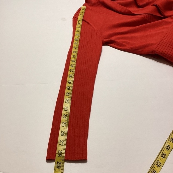 Verve Ami Women’s Red Sweater & Cardigan Open front Size Large - Picture 6 of 8